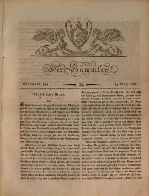 Der Sammler Samstag 19. März 1831