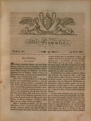 Der Sammler Dienstag 19. April 1831