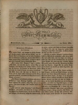 Der Sammler Samstag 11. Juni 1831