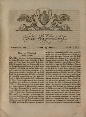 Der Sammler Samstag 25. Juni 1831