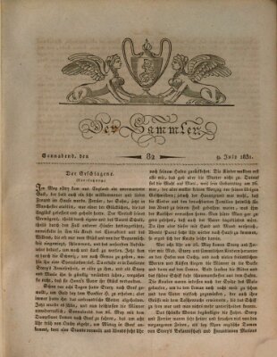 Der Sammler Samstag 9. Juli 1831