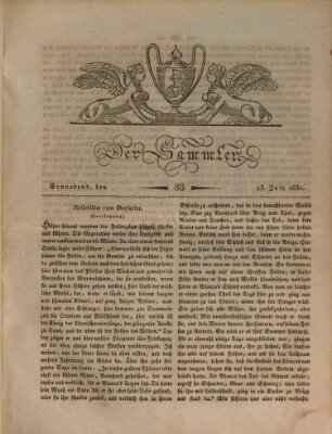 Der Sammler Samstag 23. Juli 1831