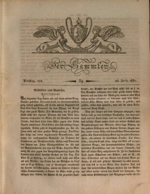 Der Sammler Dienstag 26. Juli 1831