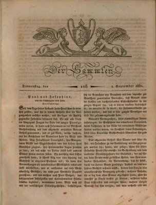 Der Sammler Donnerstag 1. September 1831