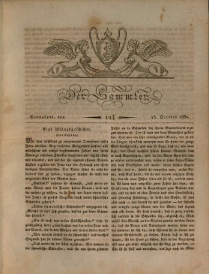 Der Sammler Samstag 15. Oktober 1831