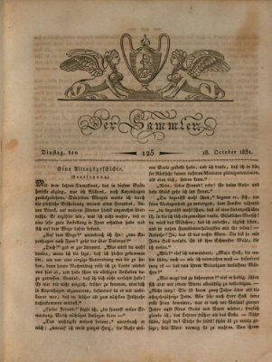 Der Sammler Dienstag 18. Oktober 1831