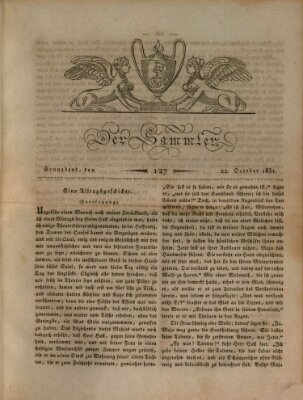 Der Sammler Samstag 22. Oktober 1831