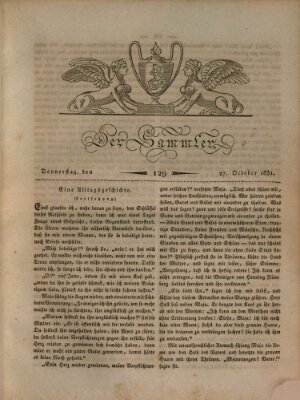 Der Sammler Donnerstag 27. Oktober 1831