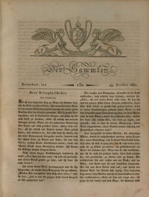 Der Sammler Samstag 29. Oktober 1831