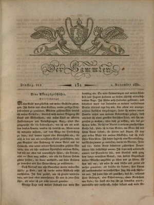 Der Sammler Dienstag 1. November 1831