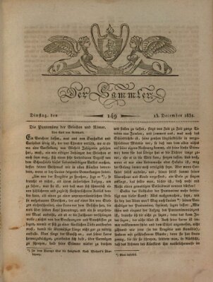 Der Sammler Dienstag 13. Dezember 1831