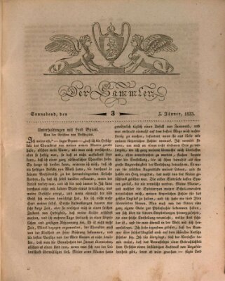 Der Sammler Samstag 5. Januar 1833