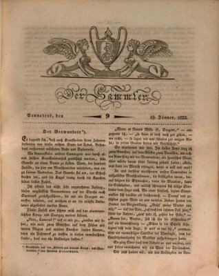 Der Sammler Samstag 19. Januar 1833