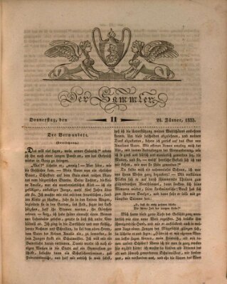 Der Sammler Donnerstag 24. Januar 1833