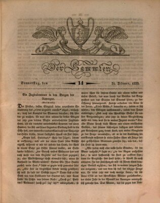 Der Sammler Donnerstag 31. Januar 1833