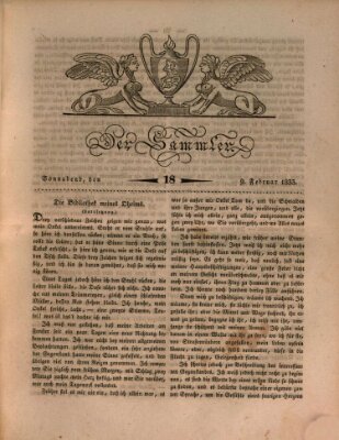 Der Sammler Samstag 9. Februar 1833