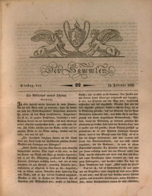 Der Sammler Dienstag 19. Februar 1833