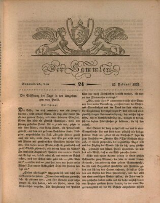 Der Sammler Samstag 23. Februar 1833