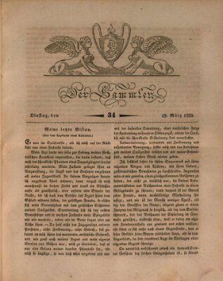 Der Sammler Dienstag 19. März 1833