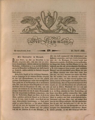 Der Sammler Samstag 20. April 1833