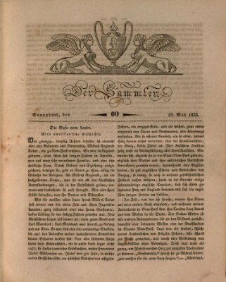 Der Sammler Samstag 18. Mai 1833