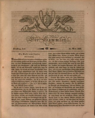 Der Sammler Dienstag 21. Mai 1833