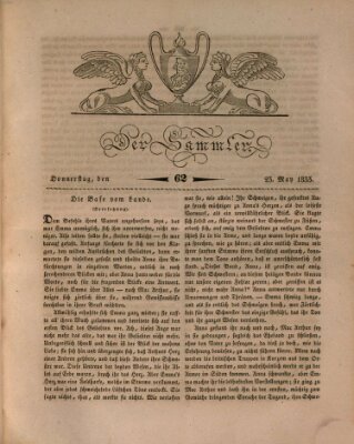 Der Sammler Donnerstag 23. Mai 1833