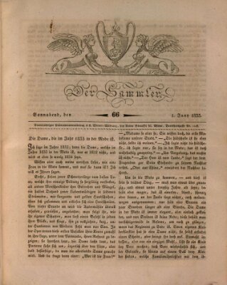 Der Sammler Samstag 1. Juni 1833