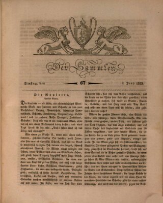 Der Sammler Dienstag 4. Juni 1833