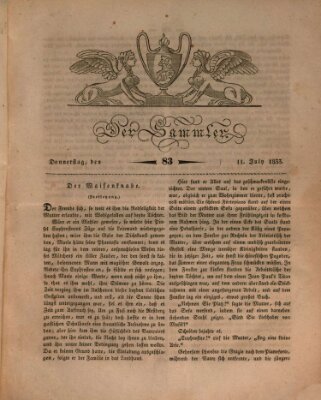 Der Sammler Donnerstag 11. Juli 1833