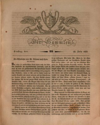 Der Sammler Dienstag 23. Juli 1833