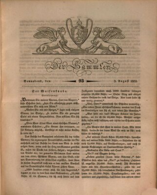 Der Sammler Samstag 3. August 1833