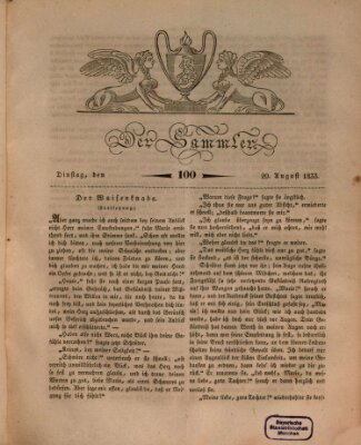 Der Sammler Dienstag 20. August 1833