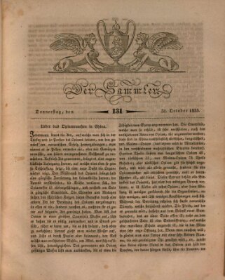 Der Sammler Donnerstag 31. Oktober 1833