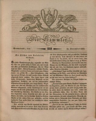 Der Sammler Samstag 21. Dezember 1833