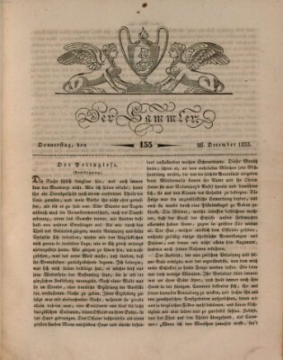 Der Sammler Donnerstag 26. Dezember 1833