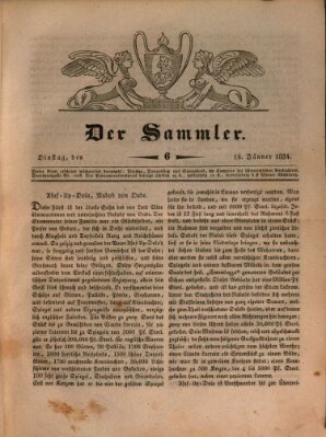 Der Sammler Dienstag 14. Januar 1834