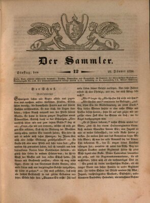 Der Sammler Dienstag 28. Januar 1834