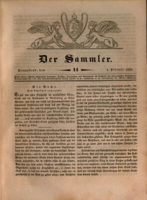 Der Sammler Samstag 1. Februar 1834