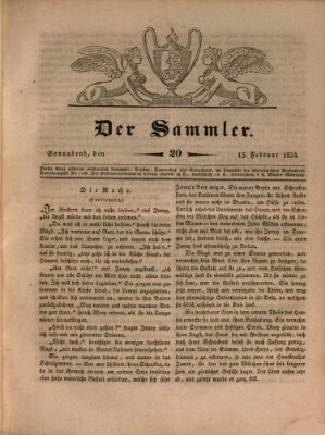 Der Sammler Samstag 15. Februar 1834