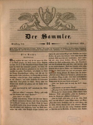 Der Sammler Dienstag 25. Februar 1834