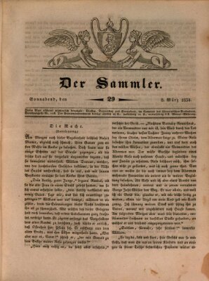 Der Sammler Samstag 8. März 1834