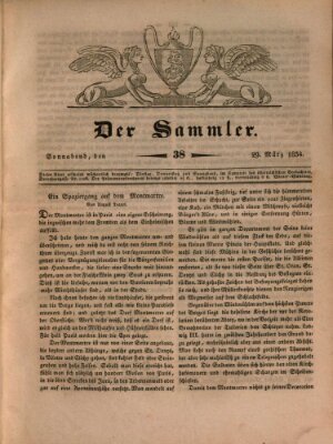 Der Sammler Samstag 29. März 1834