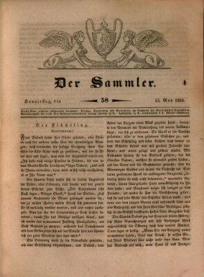 Der Sammler Donnerstag 15. Mai 1834