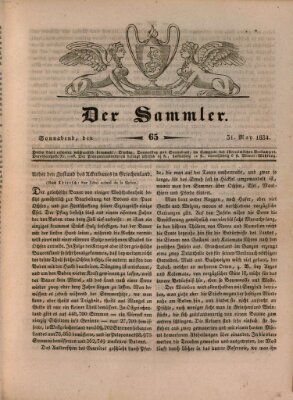 Der Sammler Samstag 31. Mai 1834