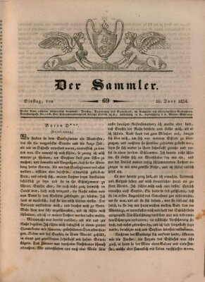 Der Sammler Dienstag 10. Juni 1834