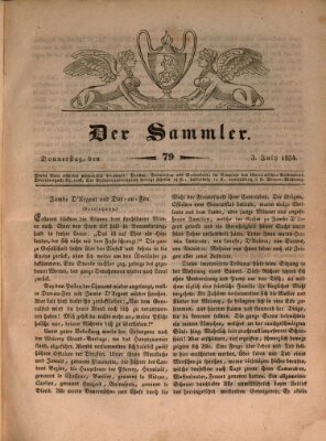 Der Sammler Donnerstag 3. Juli 1834