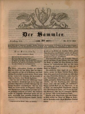 Der Sammler Dienstag 29. Juli 1834