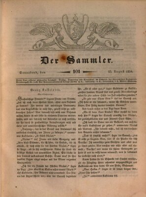 Der Sammler Samstag 23. August 1834