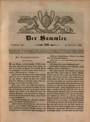 Der Sammler Dienstag 14. Oktober 1834